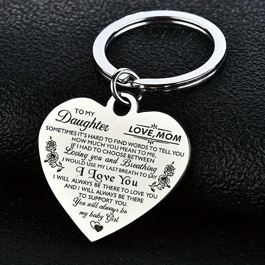 Heart Necklace 'I Love You' Stainless Steel Pendant