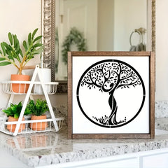 12pcs Reusable Tree of Life Stencils for DIY Home Decor
