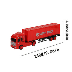 Colorful Plastic Semi Truck & Container Toy
