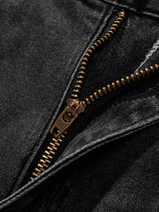 Men's Slim Fit Denim Casual Pants