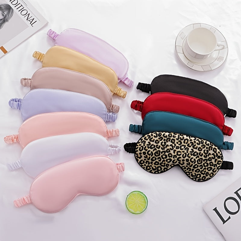 Silk Like Sleeping Eye Mask Blindfold Rest Relax Eye Shade Cover