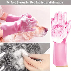 Pet Hair Removal Glove for Dog & Cat Grooming