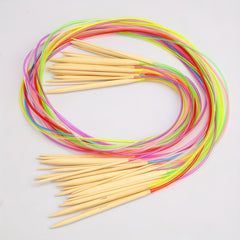 18pcs Bamboo Circular Knitting Needles Set 18 Sizes 2mm-10mm