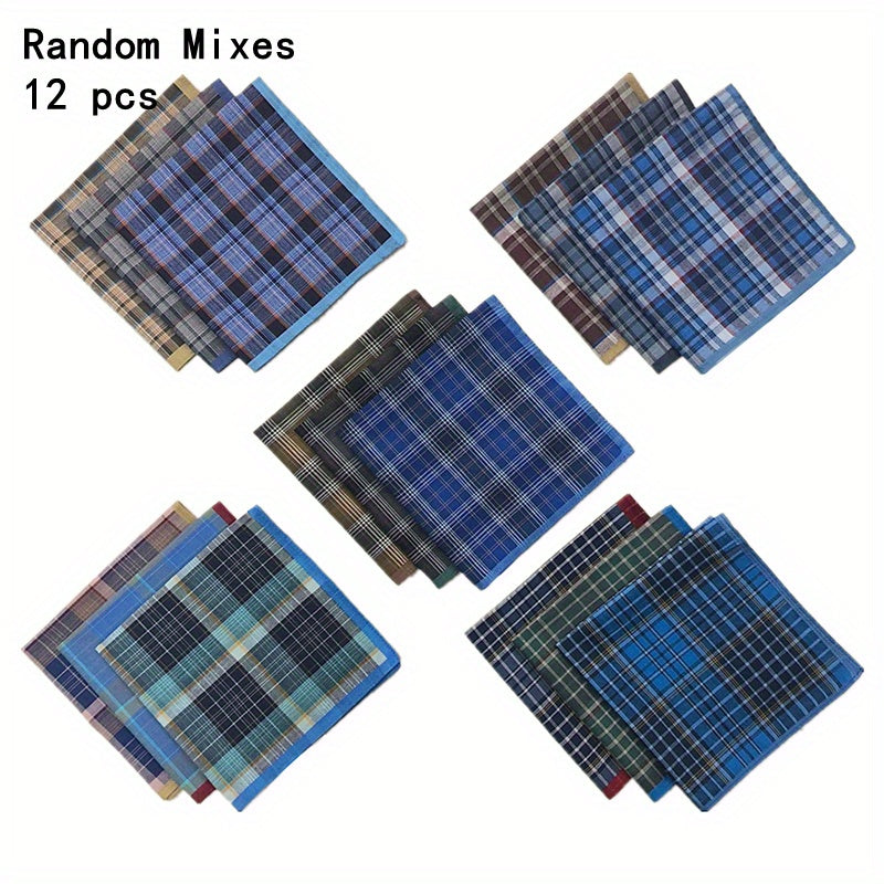 Men's Plaid Handkerchief Bundle - Outdoor Dinner Party Essential