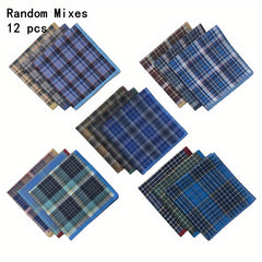 Men's Plaid Handkerchief Bundle - Outdoor Dinner Party Essential