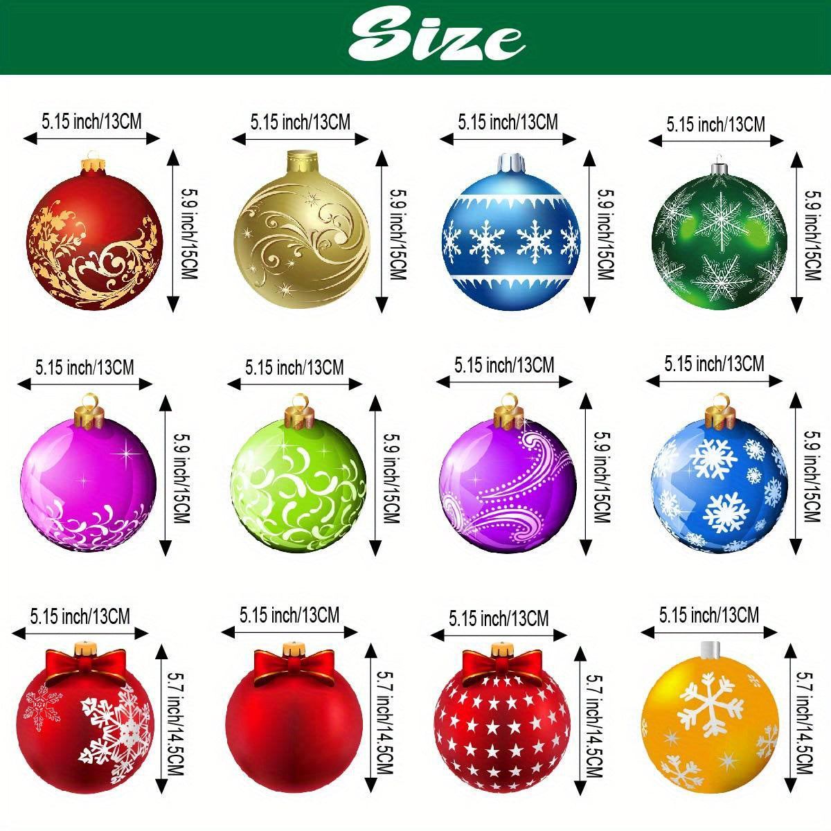 24 Pack Festive PVC Paper Christmas Ornaments Swirls Ceiling Hanging Decorations