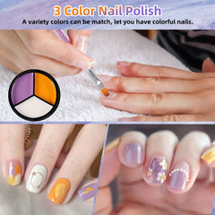 3-Piece Gel Nail Polish Set for Salon Results