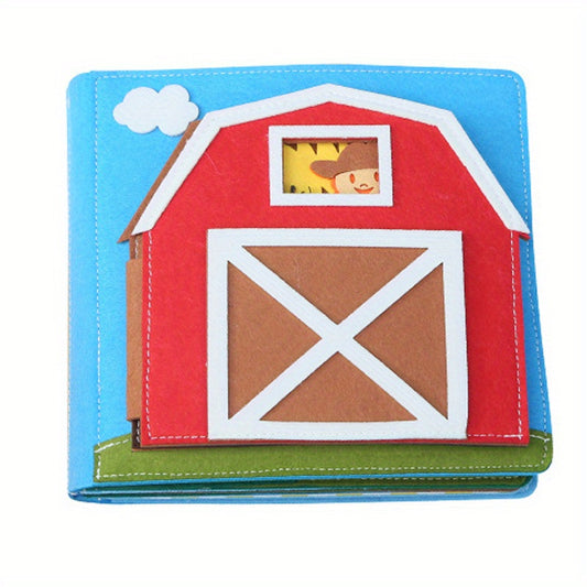 Children's Felt Puzzle Book 3D Baby Cloth Book Early Education Learning Board