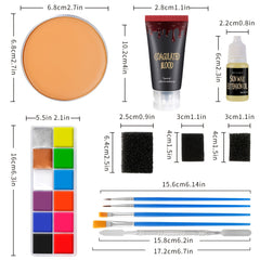 SFX Makeup Kit Halloween Makeup Kit 14pcs