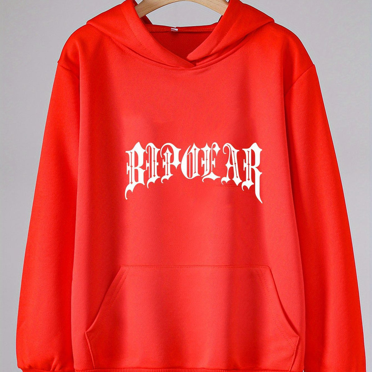 Girls Cartoon Alphabets Pattern Hooded Sweatshirt