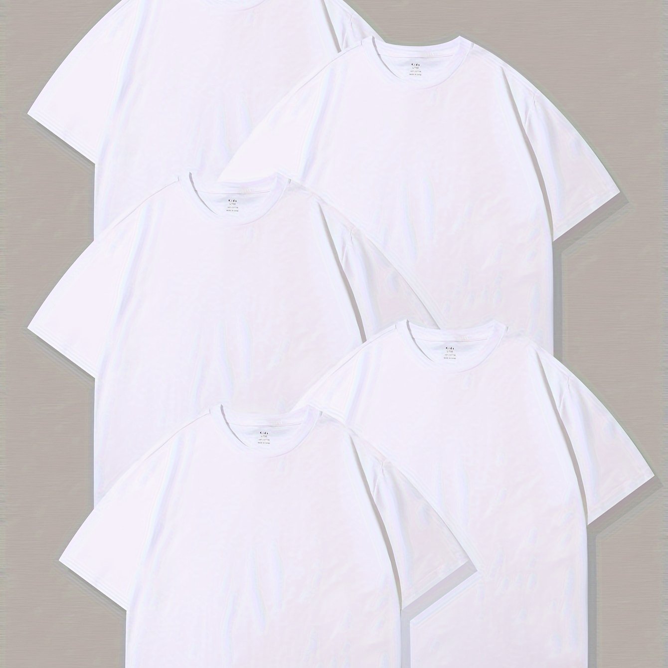 5 Boys' Breathable Cotton T Shirts - Casual Wear or Pajamas