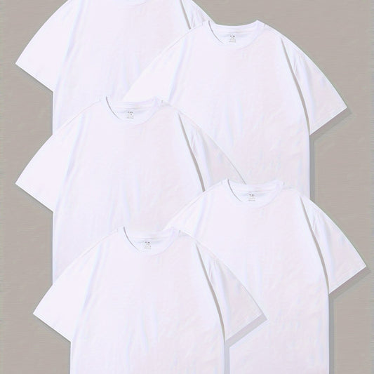 5 Boys' Breathable Cotton T Shirts - Casual Wear or Pajamas