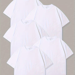 5 Boys' Breathable Cotton T Shirts - Casual Wear or Pajamas
