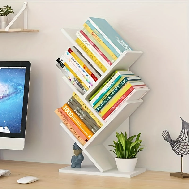 Wooden Desktop Bookshelves Display Unit