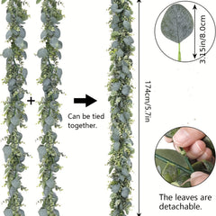 Artificial Eucalyptus Garland with Seeds - Wedding Home Decor Baby Shower