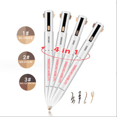 4-In-1 Long Lasting Makeup Pen - Lip Liner Eyeliner Eyebrow Highlighter