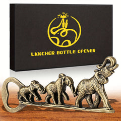 Elephant Bottle Opener Bronze Elephant Family For Men Women