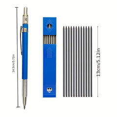 2pcs 2 0mm Mechanical Pencil Set for Office Writing School Art Sketching
