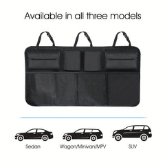 Universal Car Backseat Organizer with LED Light - Increase Storage Capacity