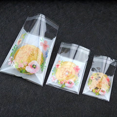 100 Transparent Resealable Bags for Bakery Candle Soap Biscuit