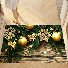 Cute Santa Claus Print Kitchen Mat - Winter Xmas Decor