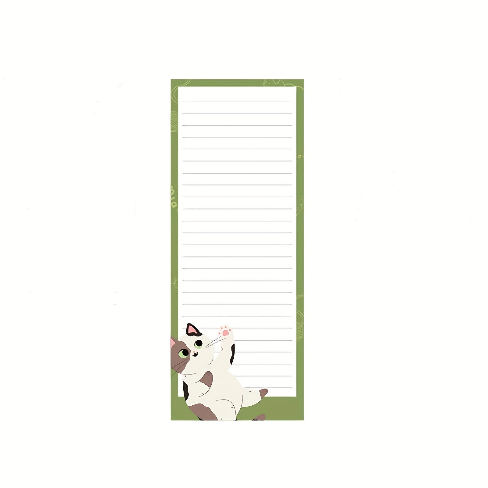 60 Sheets Cat Magnet Notepad Summer Theme Lists