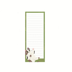 60 Sheets Cat Magnet Notepad Summer Theme Lists