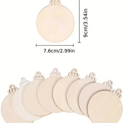 10pcs Wooden DIY Hand-painted Hanging Decoration