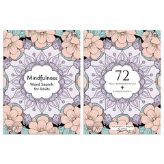 4pcs Mindfulness Word Puzzle Book for Adults