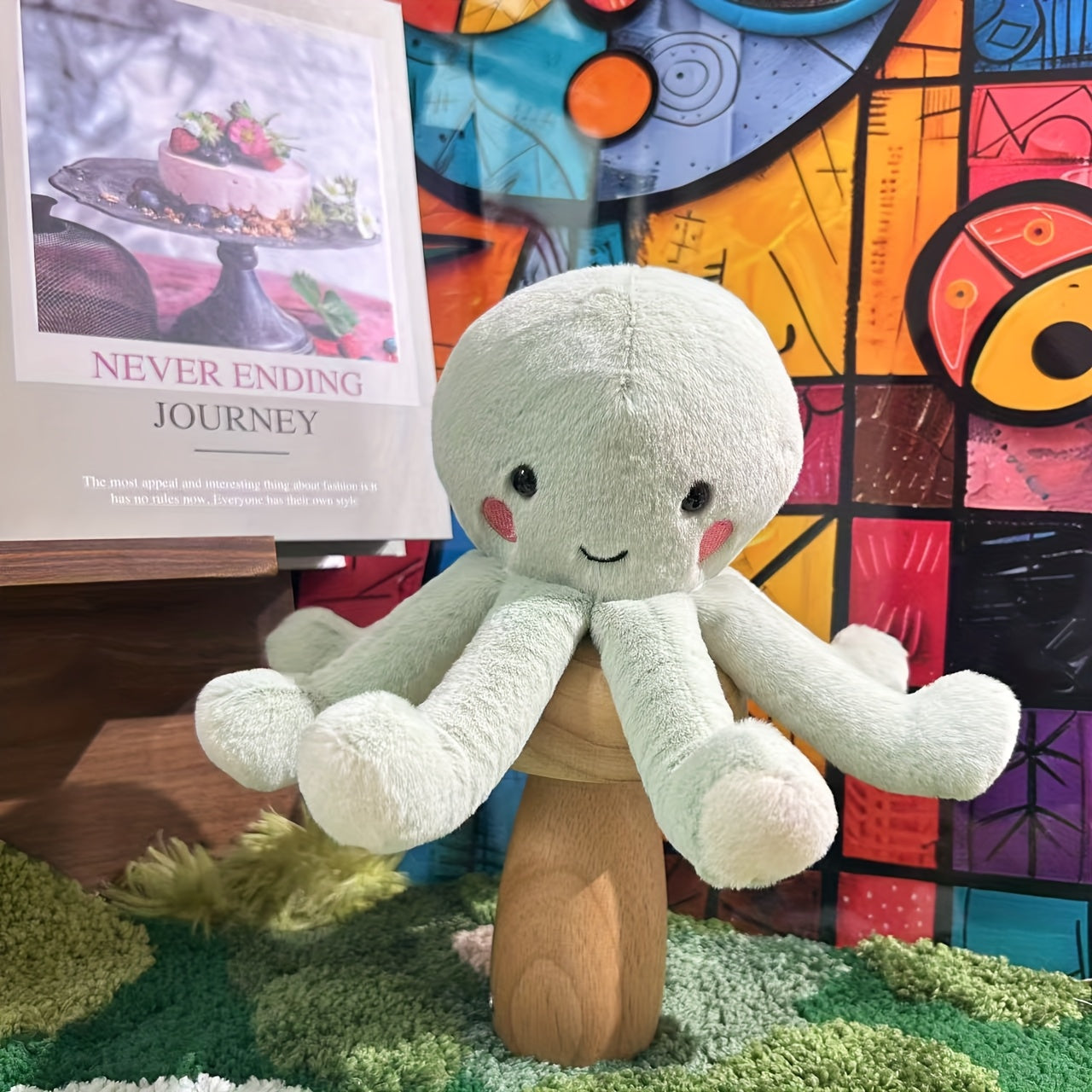 Kawaii Octopus Plush Stuffed Animal 8.66in Children's Toy Newborn Gift