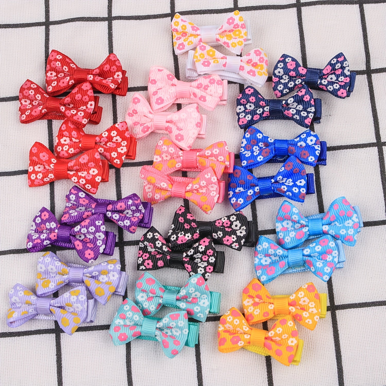 58pcs Leopard Print Bow Hair Clip Set for Girls