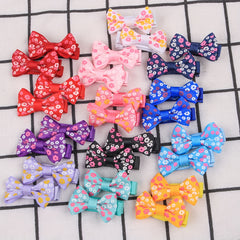 58pcs Leopard Print Bow Hair Clip Set for Girls