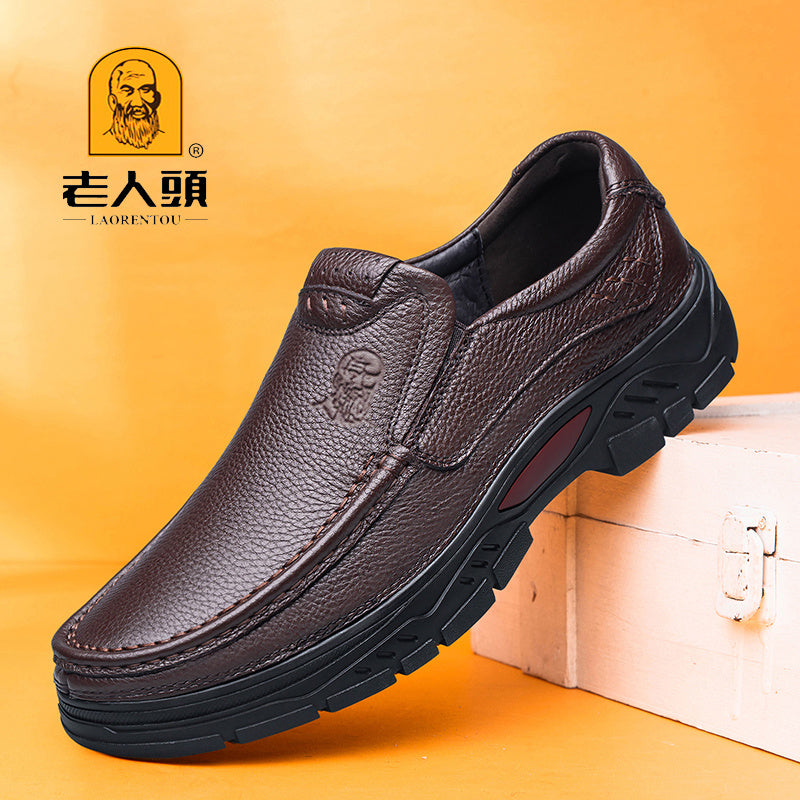 LAORENTOU Men's Dress Shoes Durable Non Slip Loafer Shoes