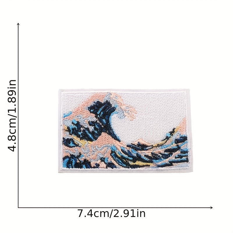 13pcs Shanhe Iron On Patches For Men Sew On Embroidered Applique Repair Patch