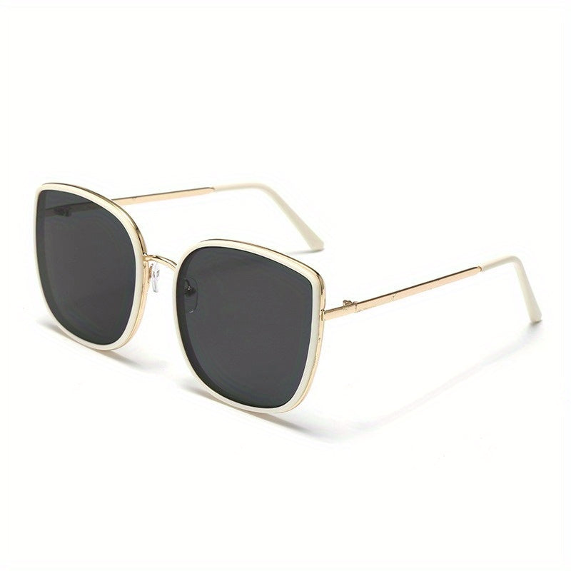 Square Polarized Sunglasses Metal Glasses UV400