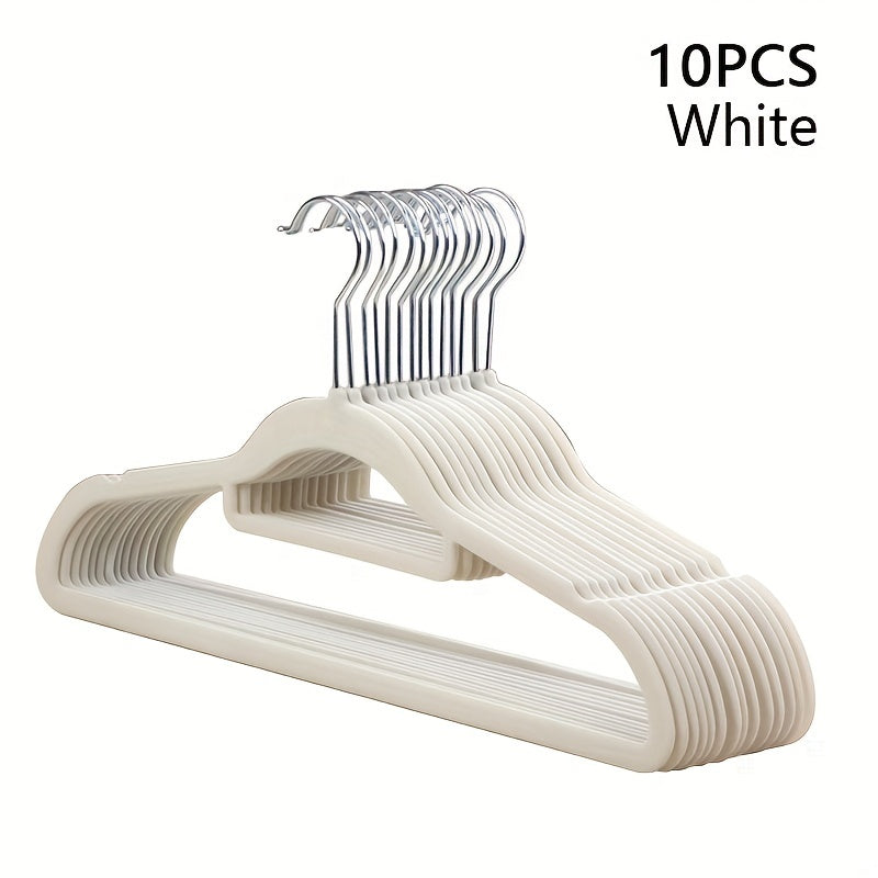 Adult Flocking Hangers Anti-slip Prevent Shoulder Bulges Stackable