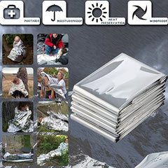 Outdoor Emergency Blankets Pack: Stay Warm for Camping, Hiking, Survival