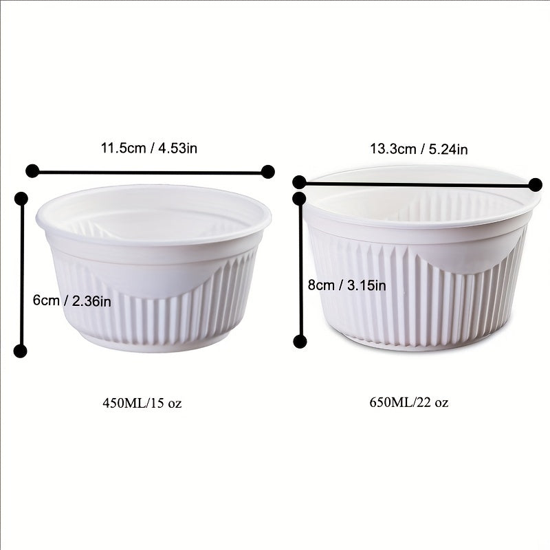 50-100 Disposable Soup Container Food Bowl 450ml 15oz 650ml 22oz