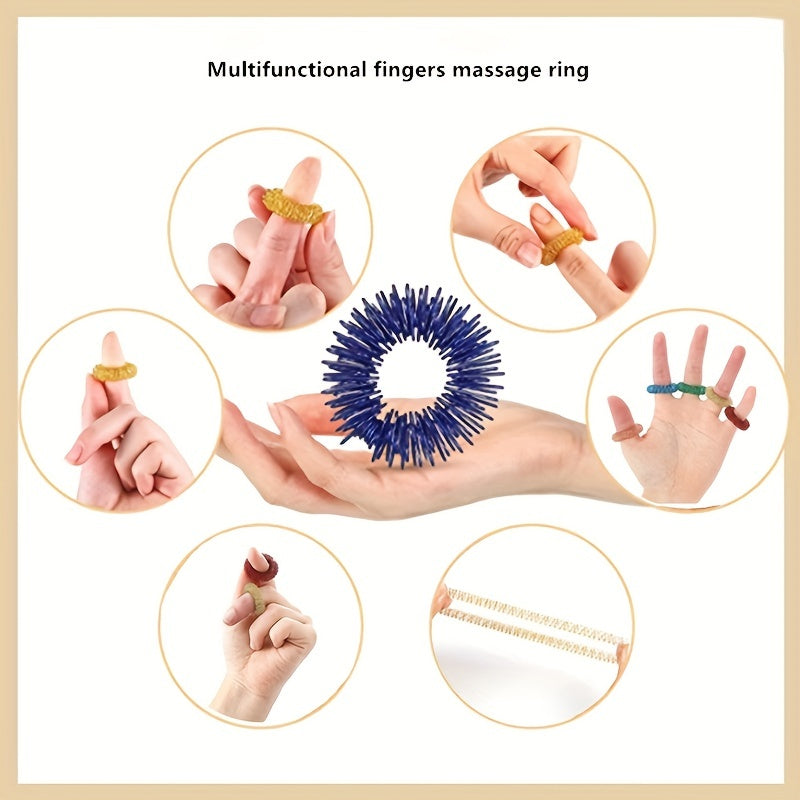 Fidget Pad Toy Finger Massager Ring Stress Relief Sensory Portable Fidget Toy