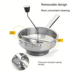 Stainless Steel Food Mixer Potato Masher Fruit Masher