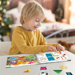 Coogam Magnetic Busy Book Sensory Toy Learning Binder Quiet Book for Kids