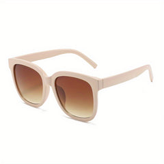 Large Oval Polarized Sunglasses Vintage Women Sunshade Eyeglasses