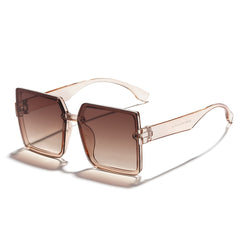 Square Rimless Sunglasses For Women UV400 Protection