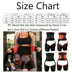 Waist Trainer Trimmer Belt Tummy Control Compression Thigh Wrap Cincher