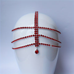 Crystal Layer Head Piece Hair Jewelry Women