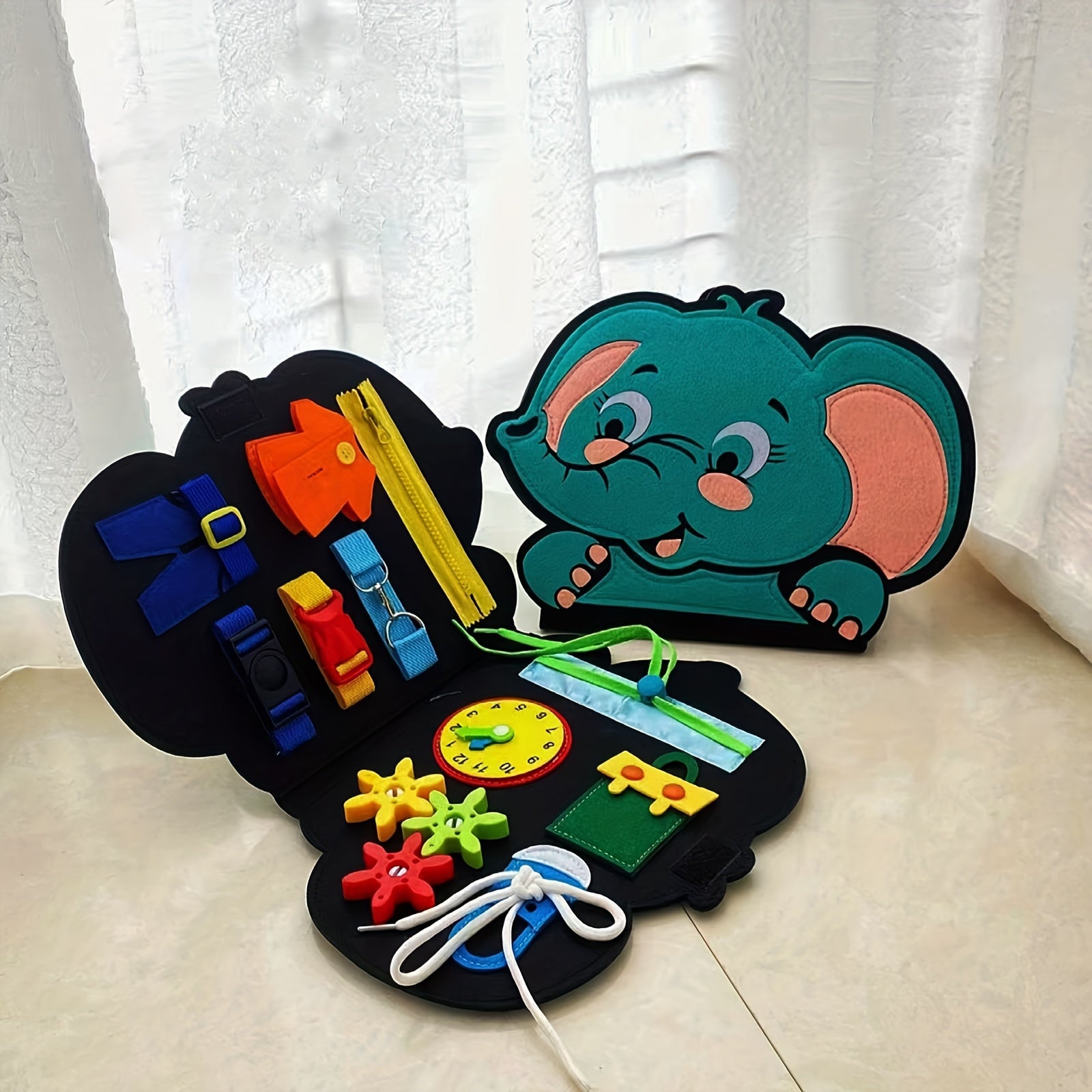 Busy Board Montessori Toy Sensory Book for Travel
