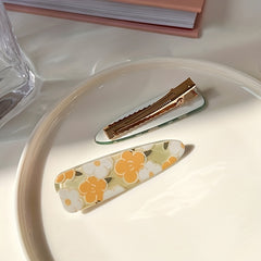 Floral Hair Clips Side Clip Fringe Barrette Hair Accessory For Women