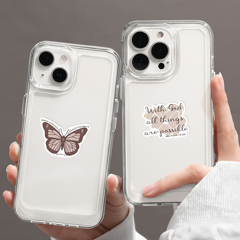 50pcs Bohemian Bible Waterproof Stickers for Phone Laptop