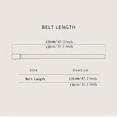 Men's Automatic Buckle PU Leather Belt Casual Business Belt