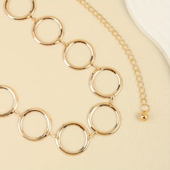 Golden Punk Hollow Out Chain Belt Vintage Metal Waist Chain